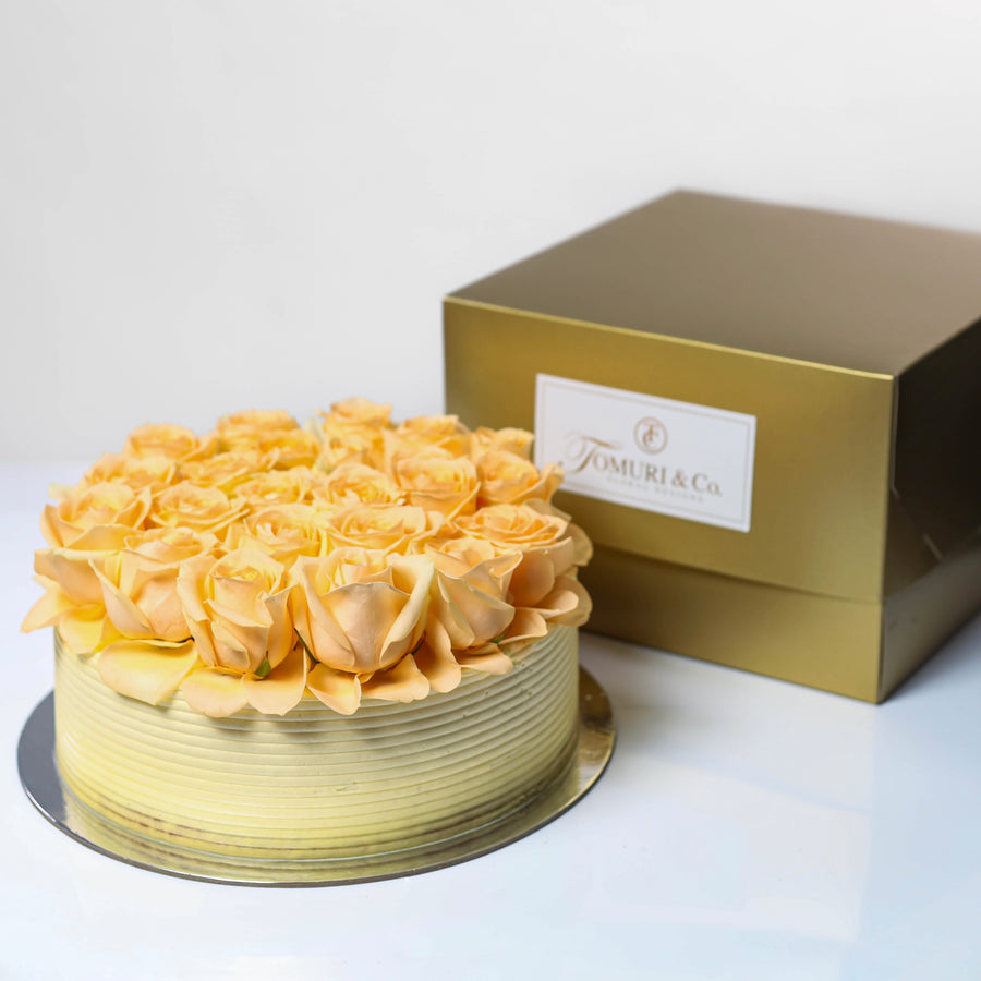 Peach Avalanche 12” Cake