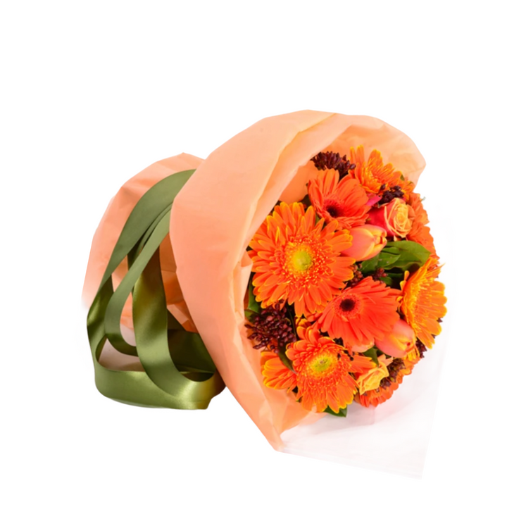 Oracle Orange Posy - Tomuri & Co. Floral Designs
