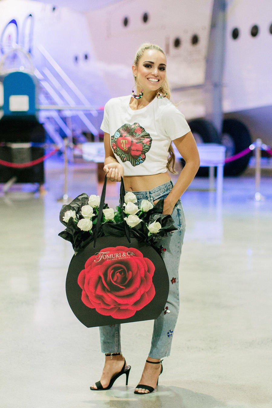 White Rose Bomber - Tomuri & Co. Floral Designs